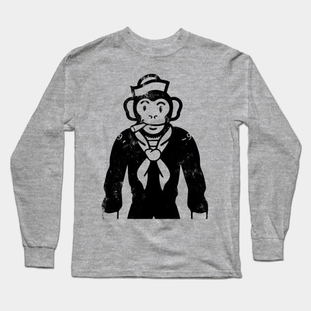 Sailor Monkey - Fade Long Sleeve T-Shirt by thebuggalo